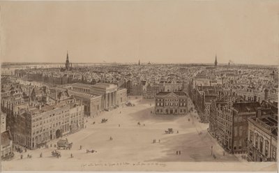 View of Amsterdam from Royal Palace Tower by Augustus Wijnantz